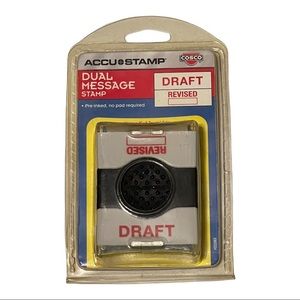 Cosco Accu-stamp Dual Message Stamp 032883